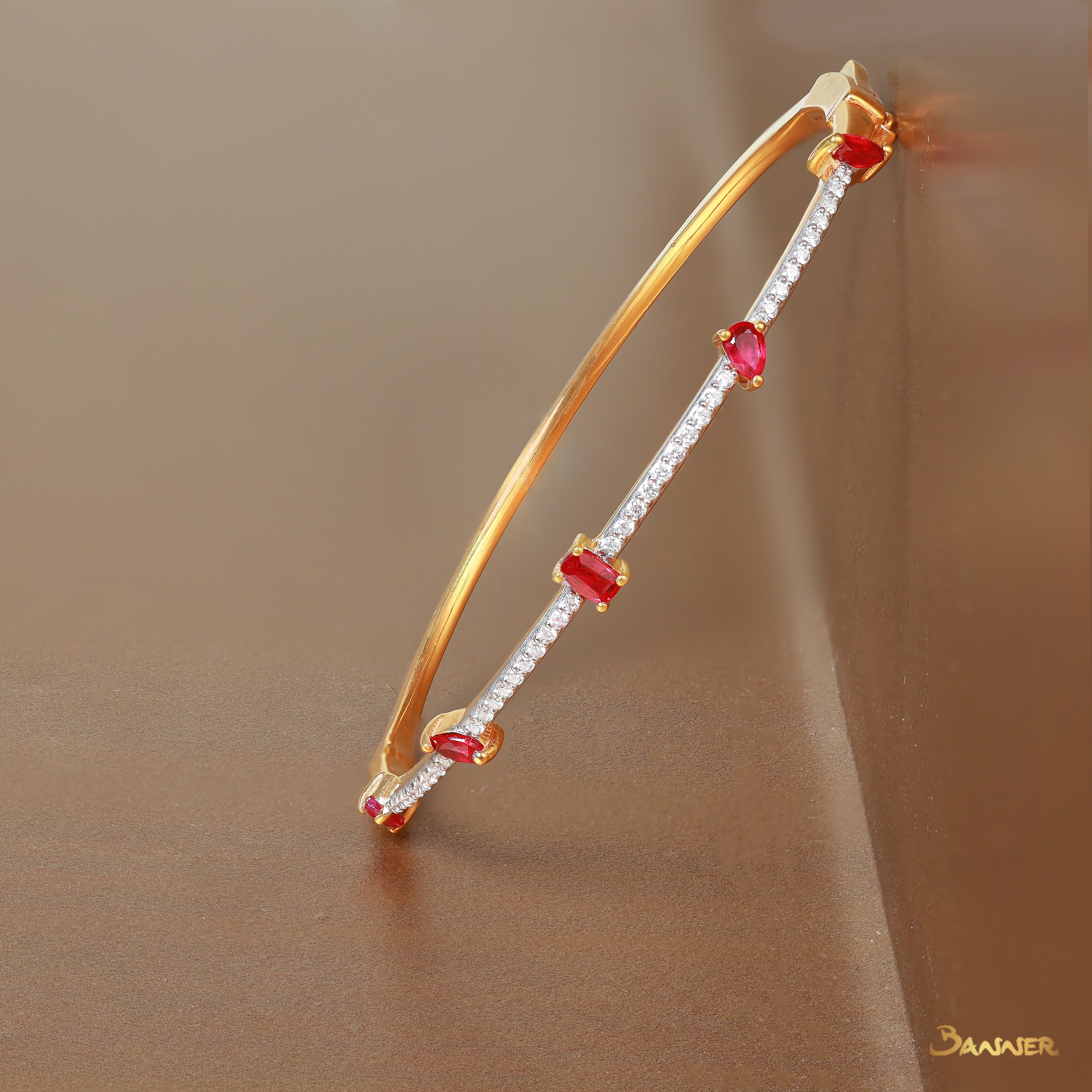 Ruby and Diamond Reverie Petite Bracelet