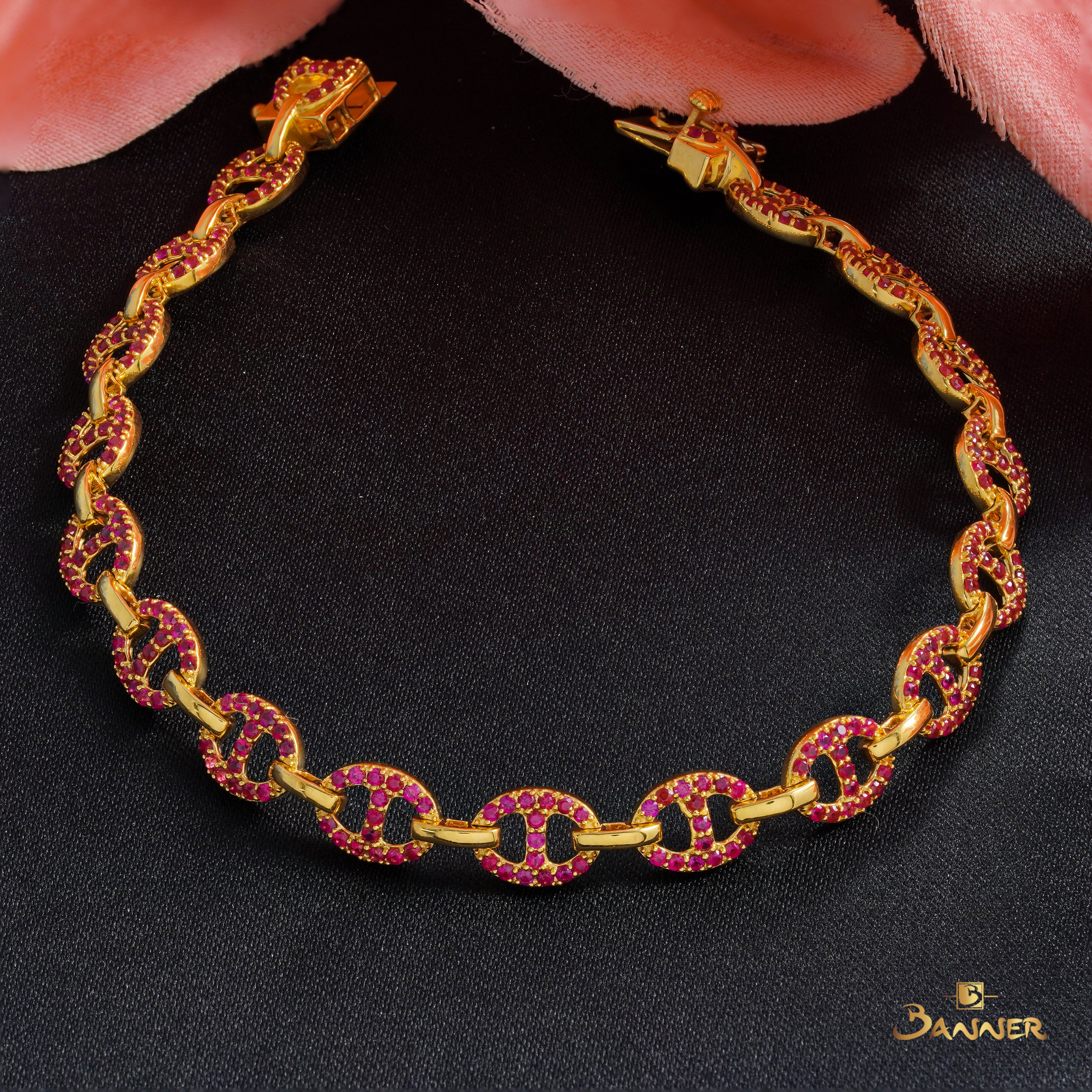 Ruby Chain-link Bracelet