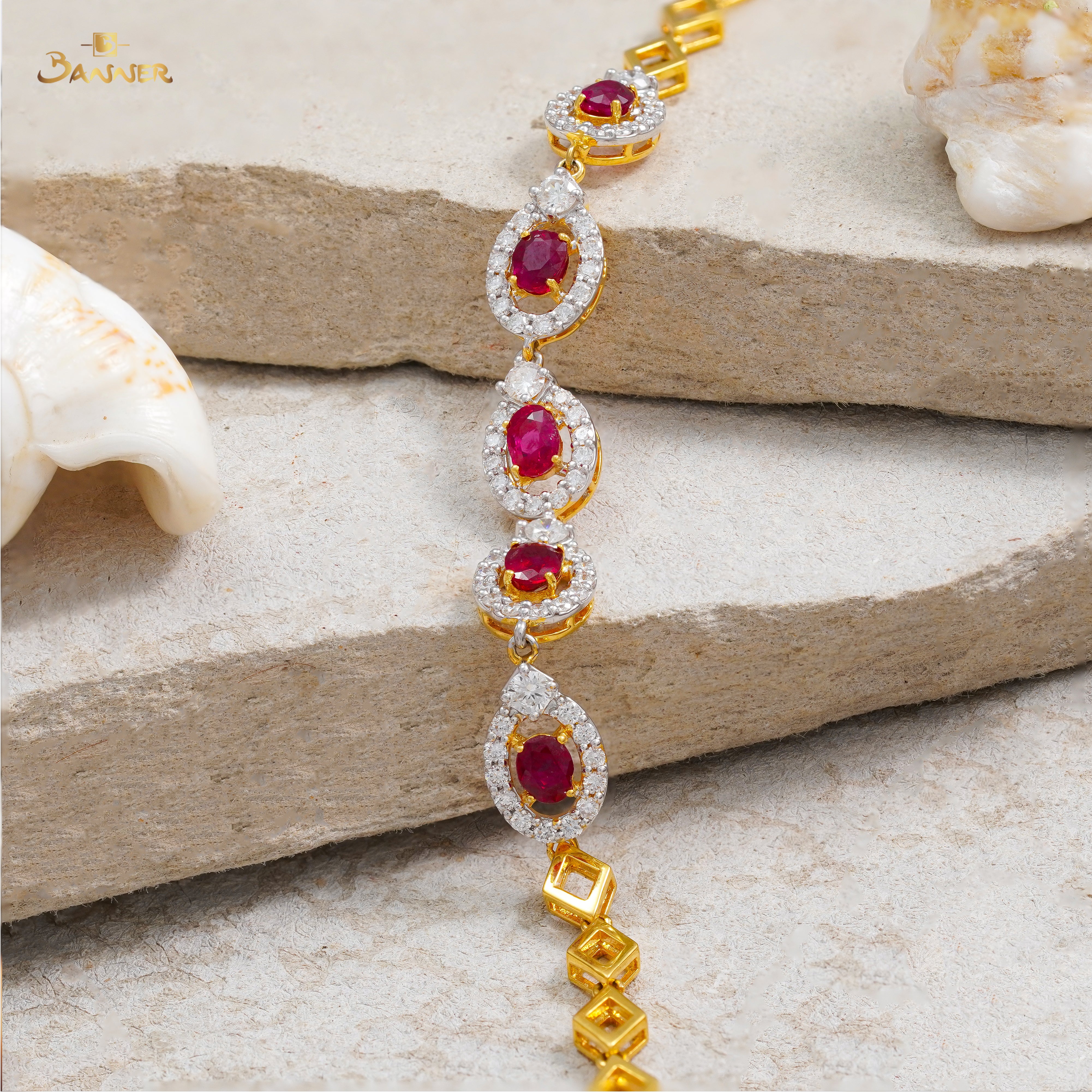 Ruby and Diamond Bracelet(Lemon Mold)