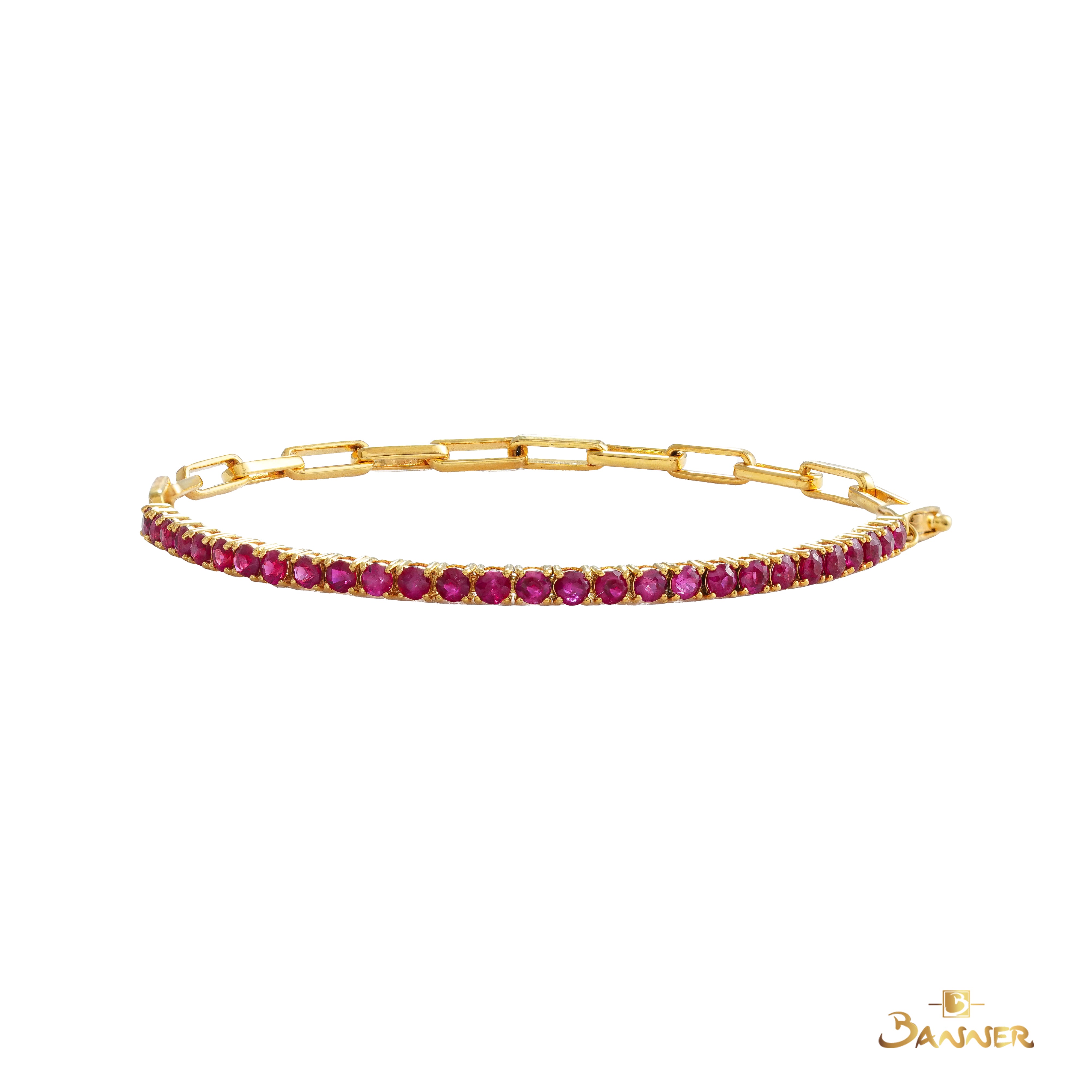 Ruby Half Link Bracelet