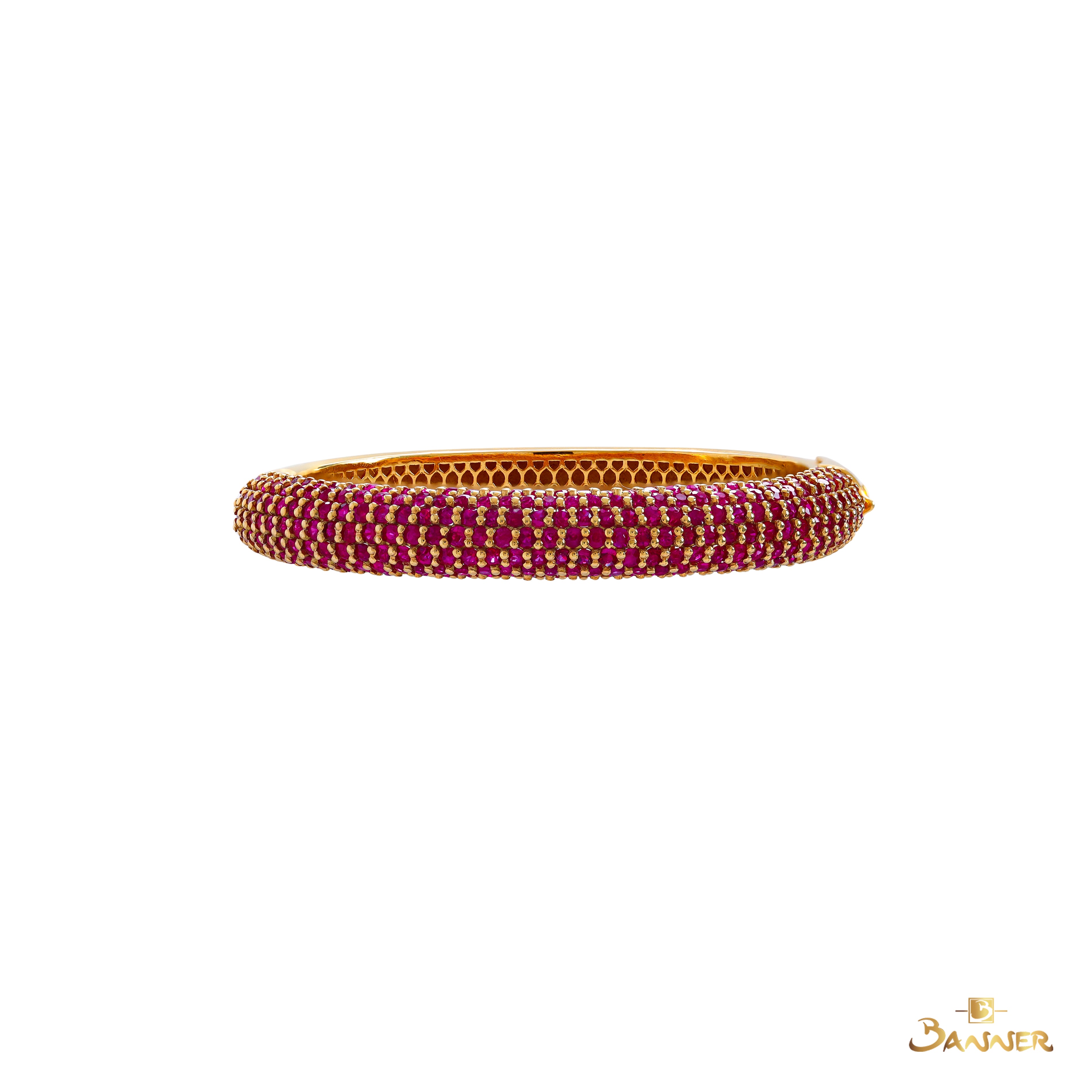 Ruby Pave Set Bracelet