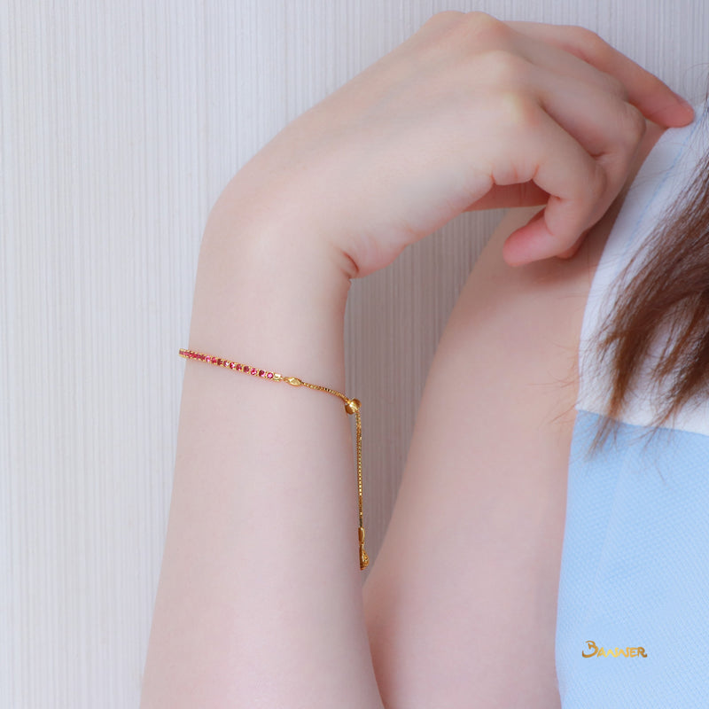 Ruby Petite Bracelet (Adjustable)