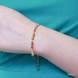 Ruby and Gold Alternate Bracelet