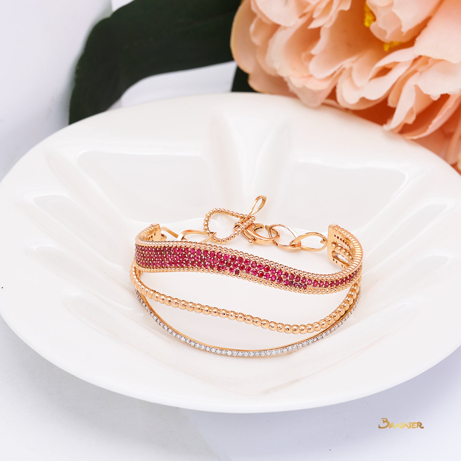 Ruby and Diamond Yae-Hlaing Bracelet