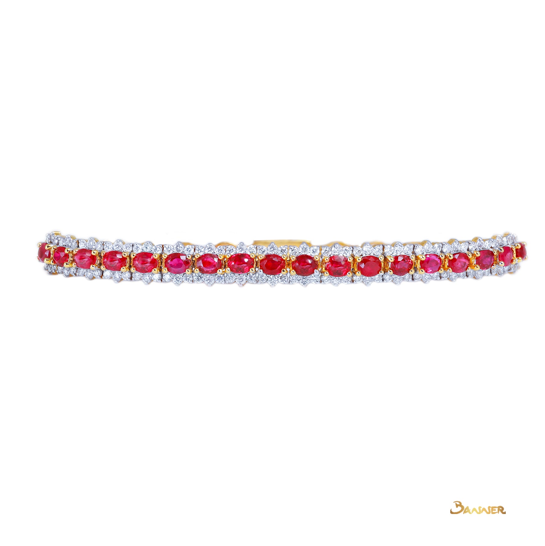 Ruby and Diamond Tennis Bracelet