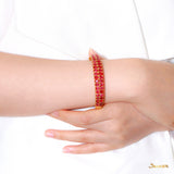 Ruby Two-Rows Bracelet