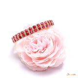 Ruby and Diamond Two-Rows-Bracelet