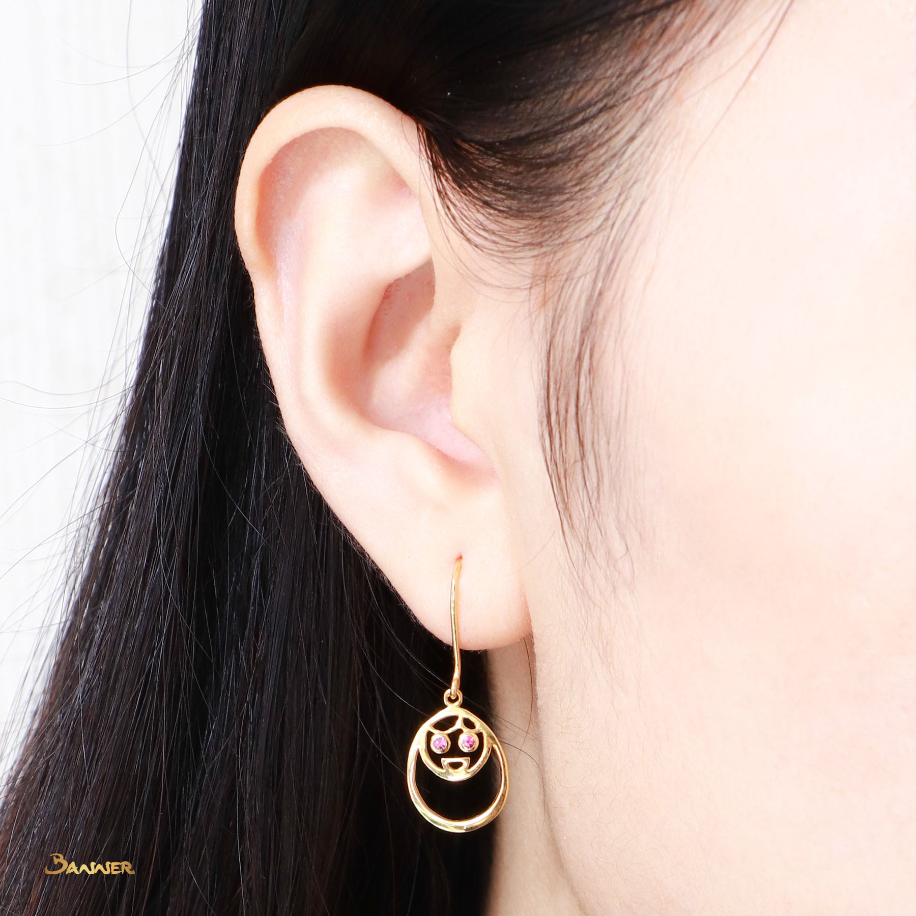 Ruby Pyit-Taing-Daung Dangle Earrings