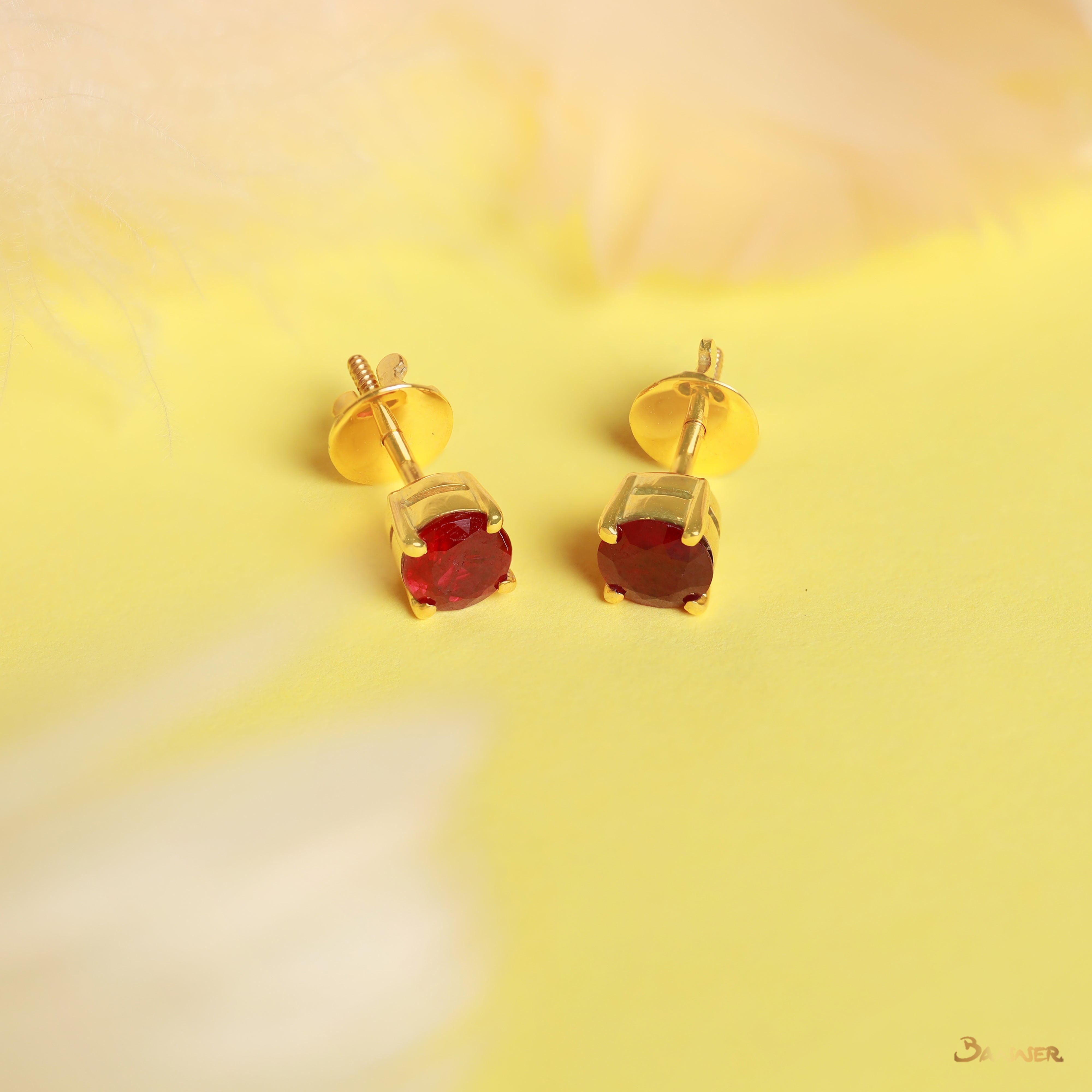 Ruby Stud Earrings