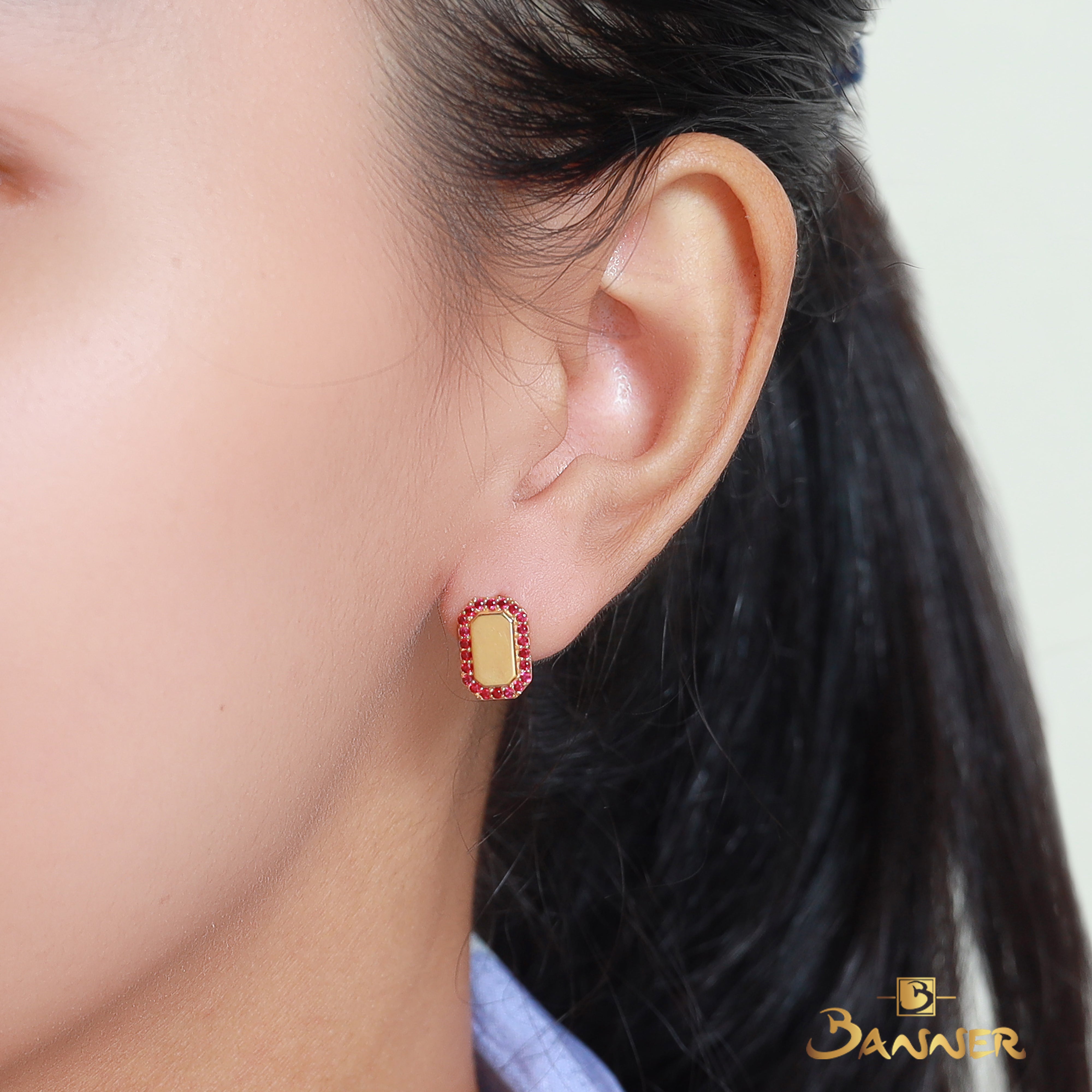 Ruby  Earrings