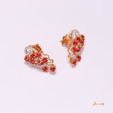 Ruby and Diamond Kanote Earrings