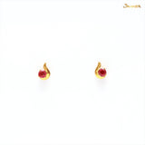 Ruby Mandalay Stud Earrings