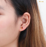 Ruby Mandalay Stud Earrings