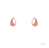 Ruby Curve Earrings