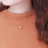 Ruby Barrel Necklace
