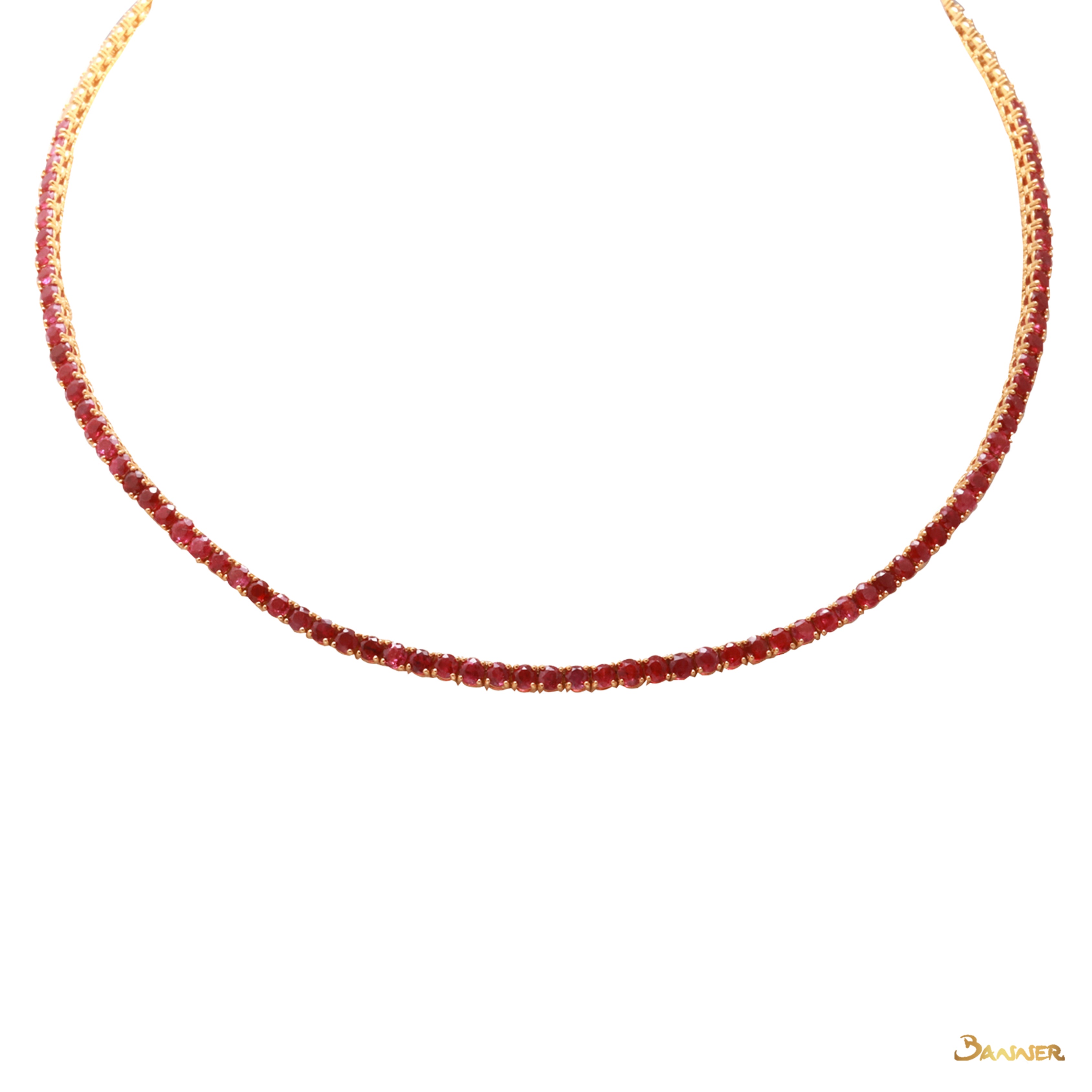 Ruby Tennis Necklace (11.34 cts. t.w.)