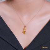 Ruby Mosaic Necklace