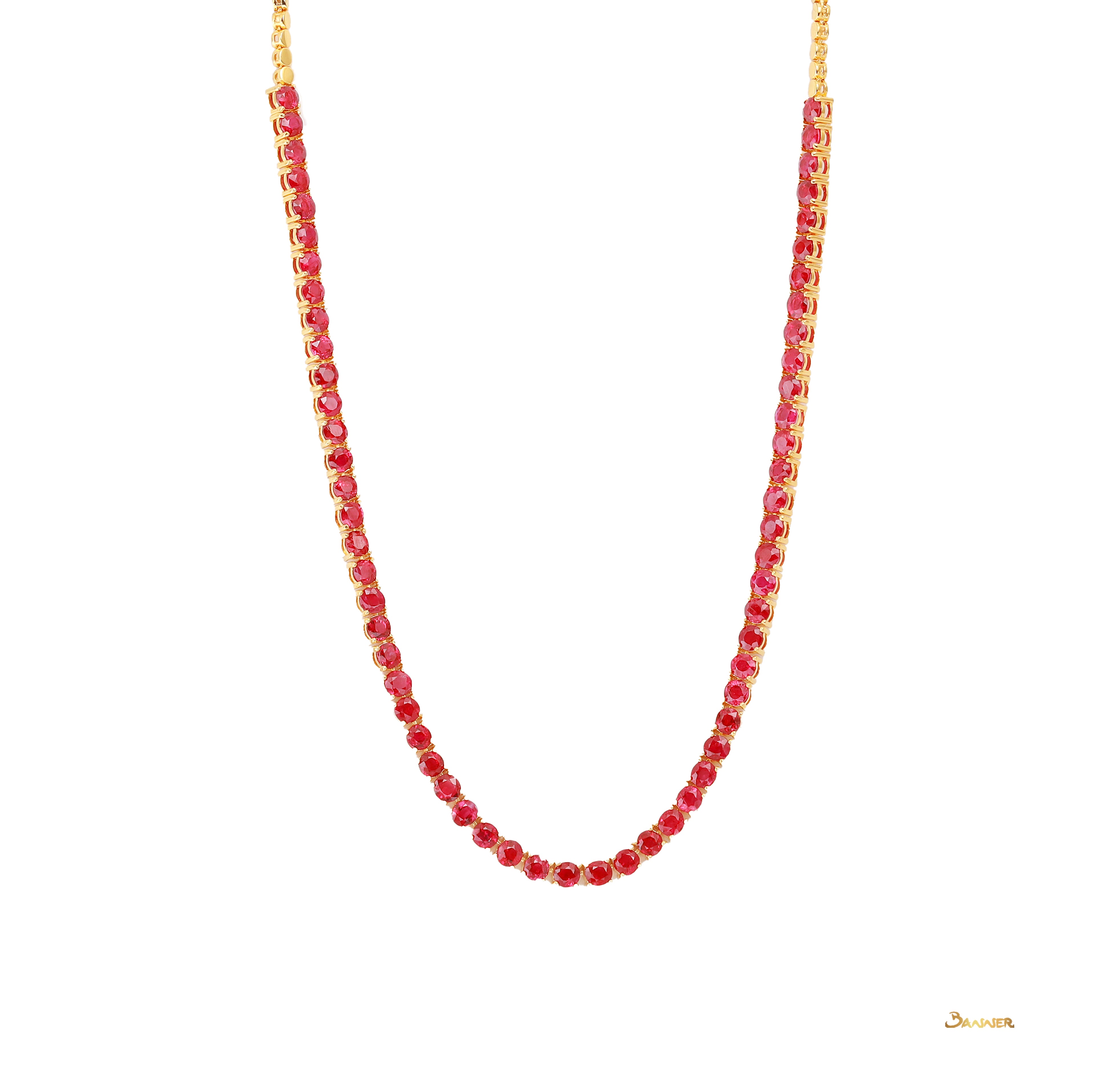 Ruby Tennis Necklace