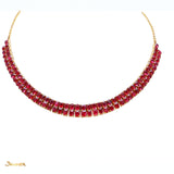 Natural Mogok Ruby Two-Rows Necklace