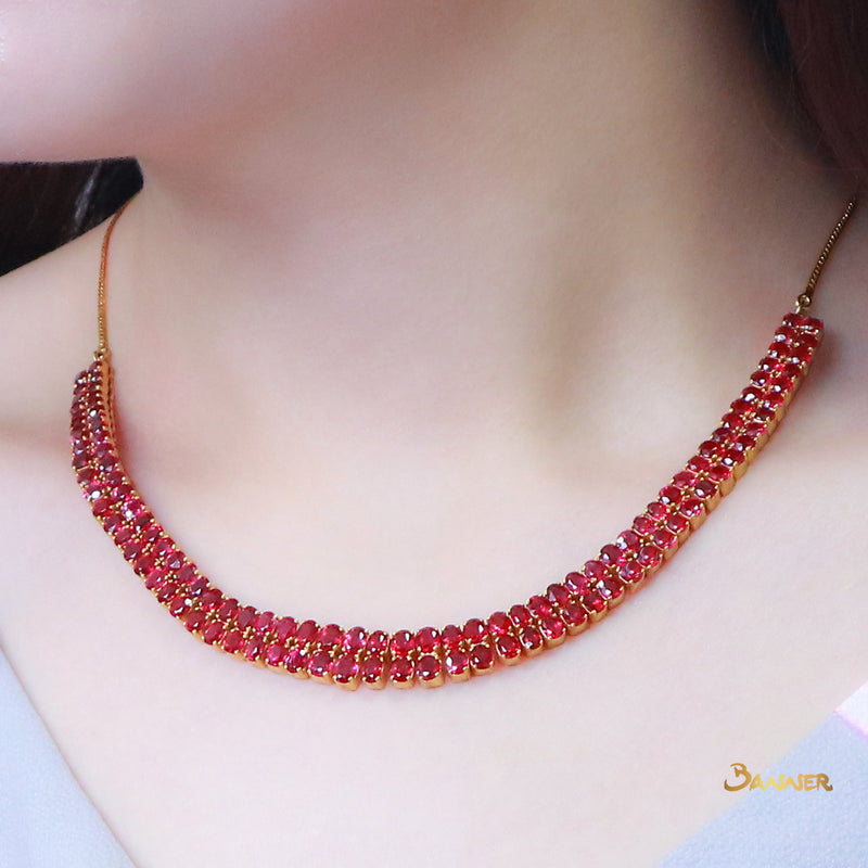 Ruby Classic 2-rows Necklace