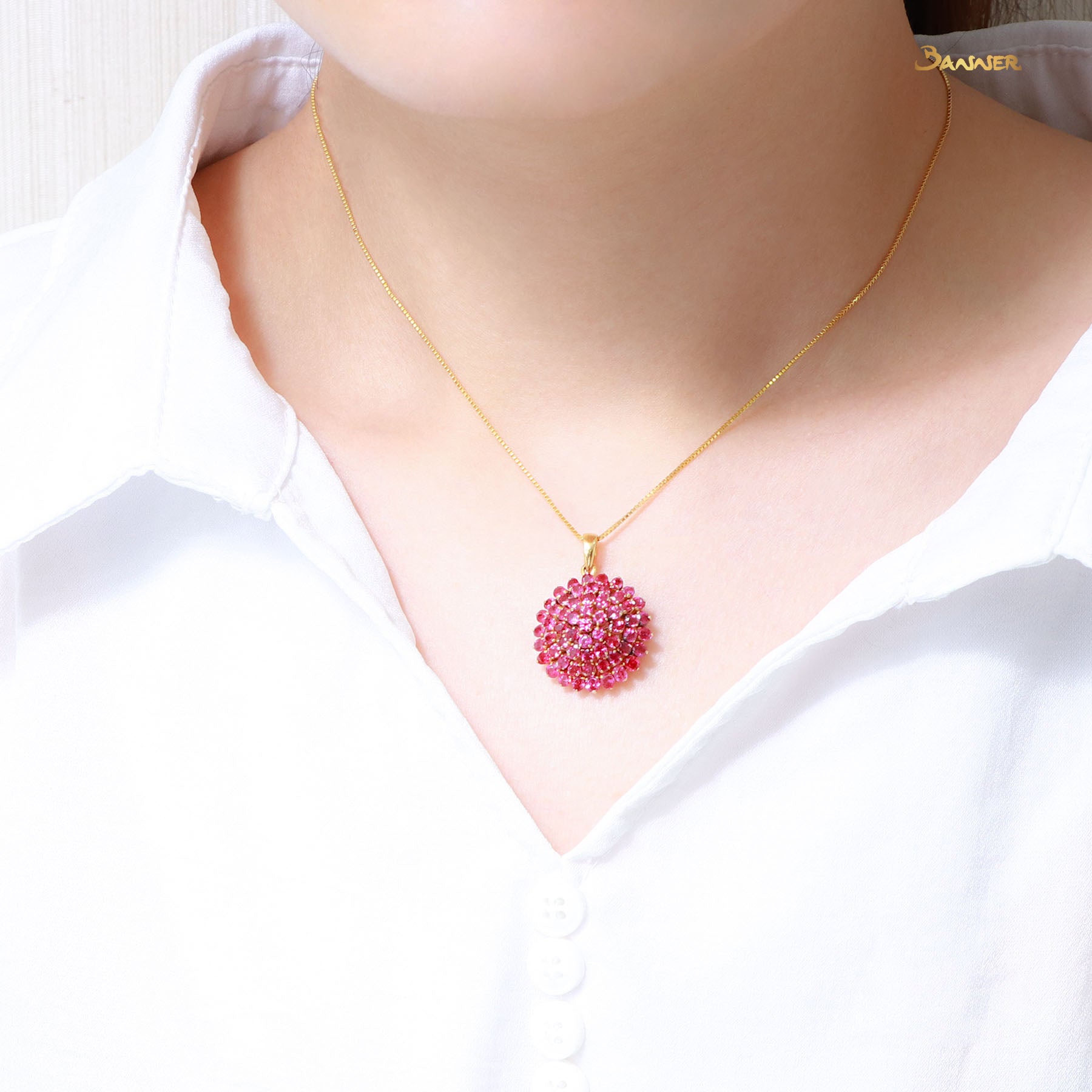 Ruby Kamout Pendant