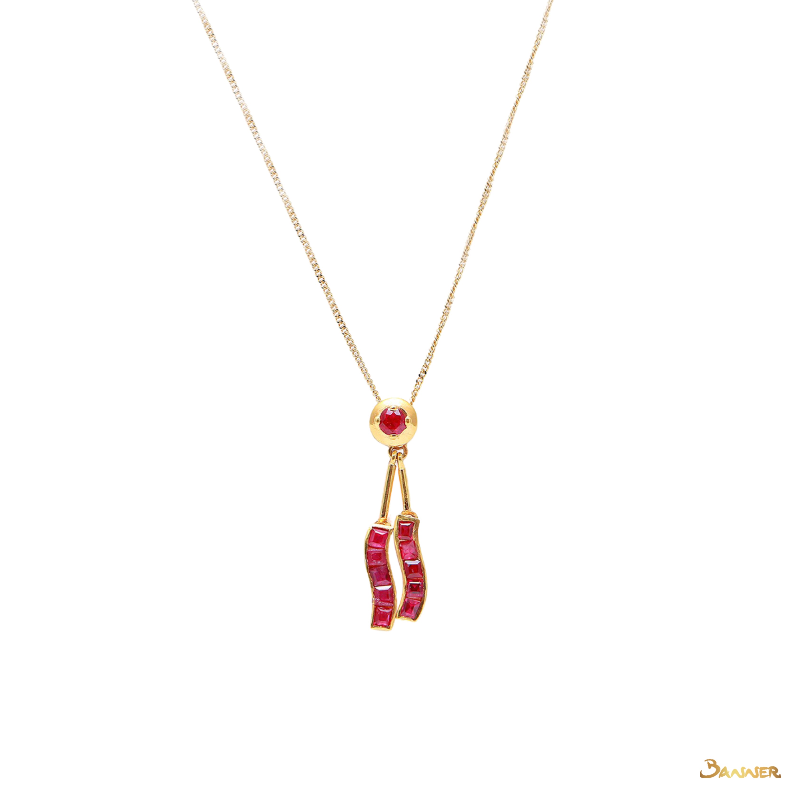 Ruby Dancing Pendant