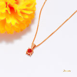 Ruby Solitaire Pendant