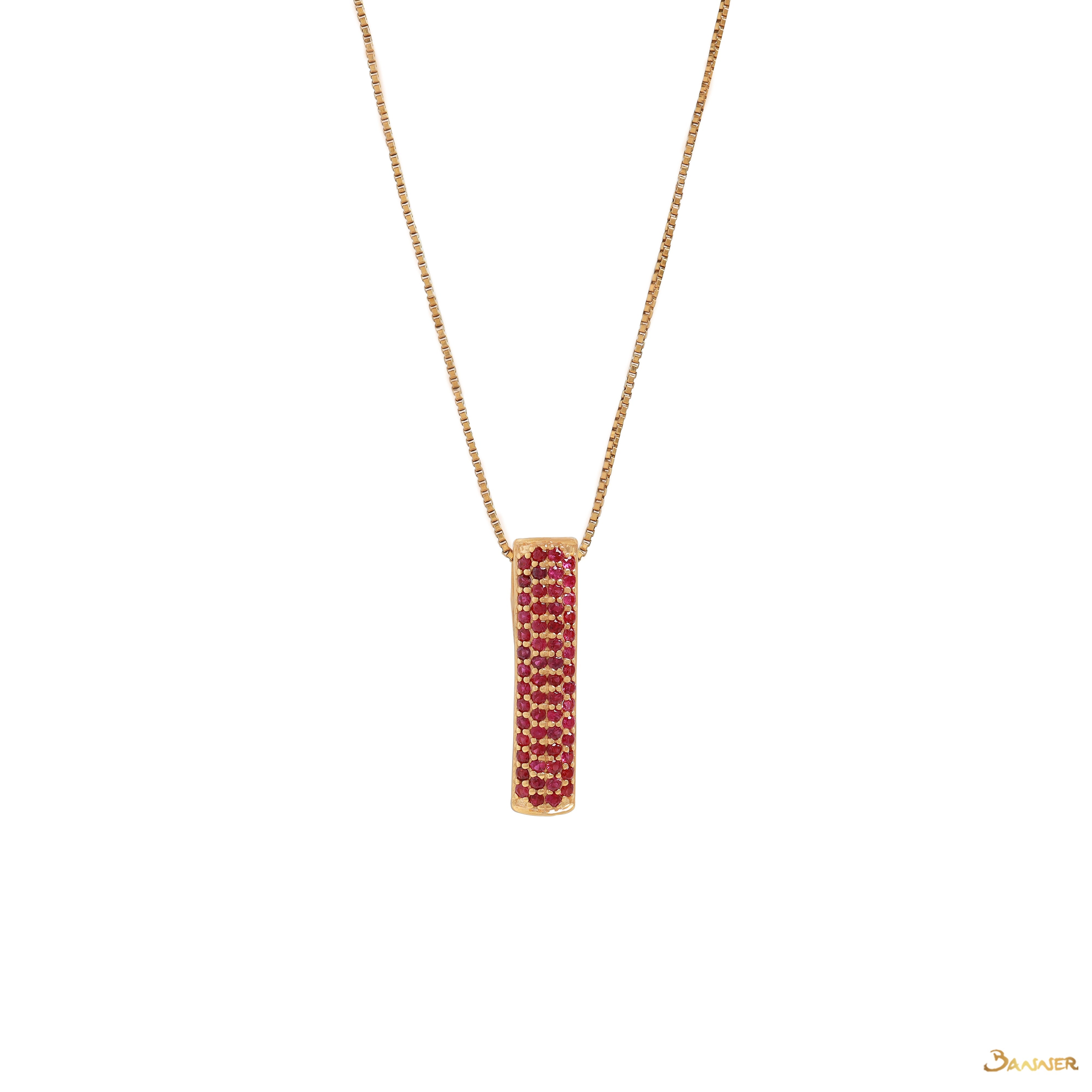 Ruby Pave Pendant