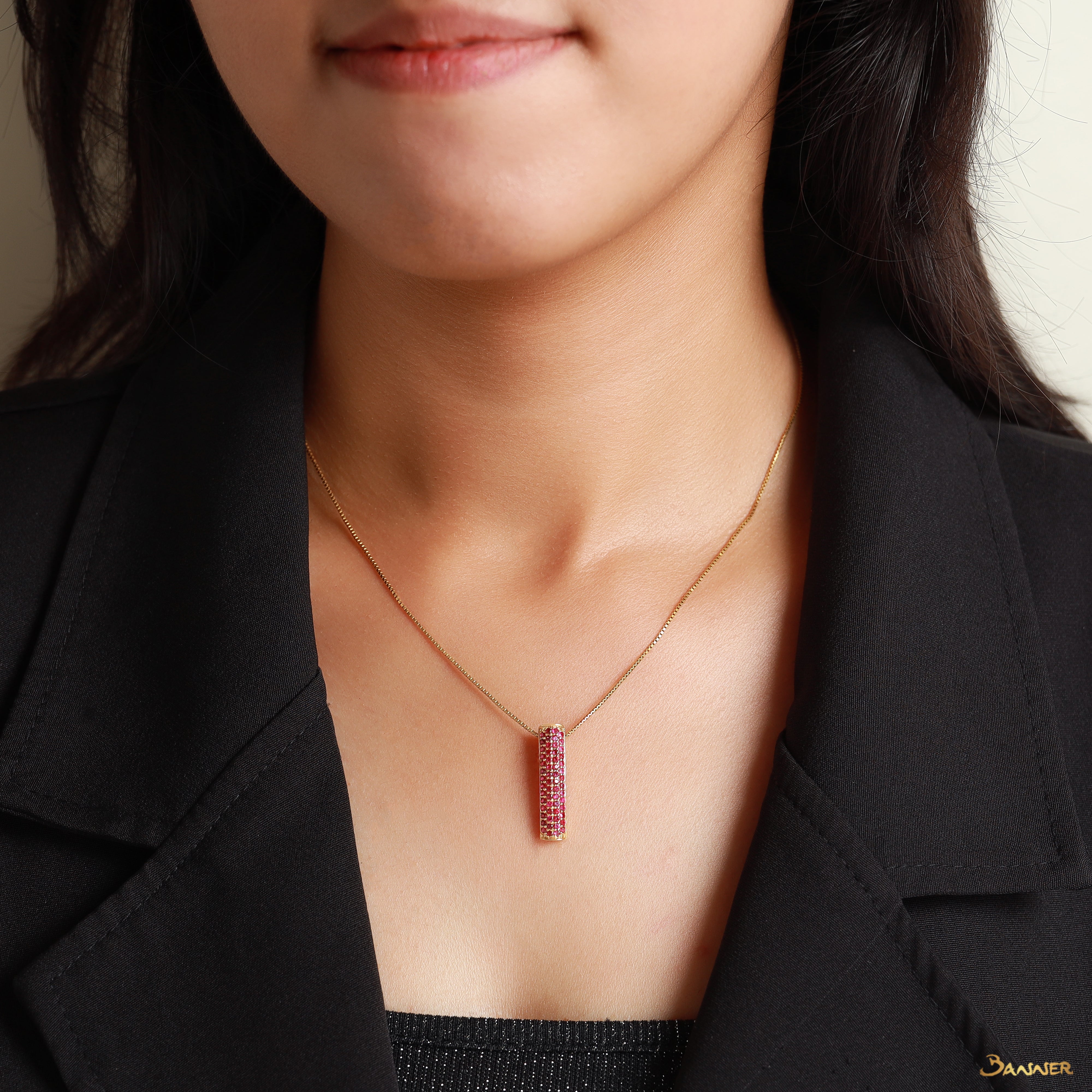 Ruby Pave Pendant