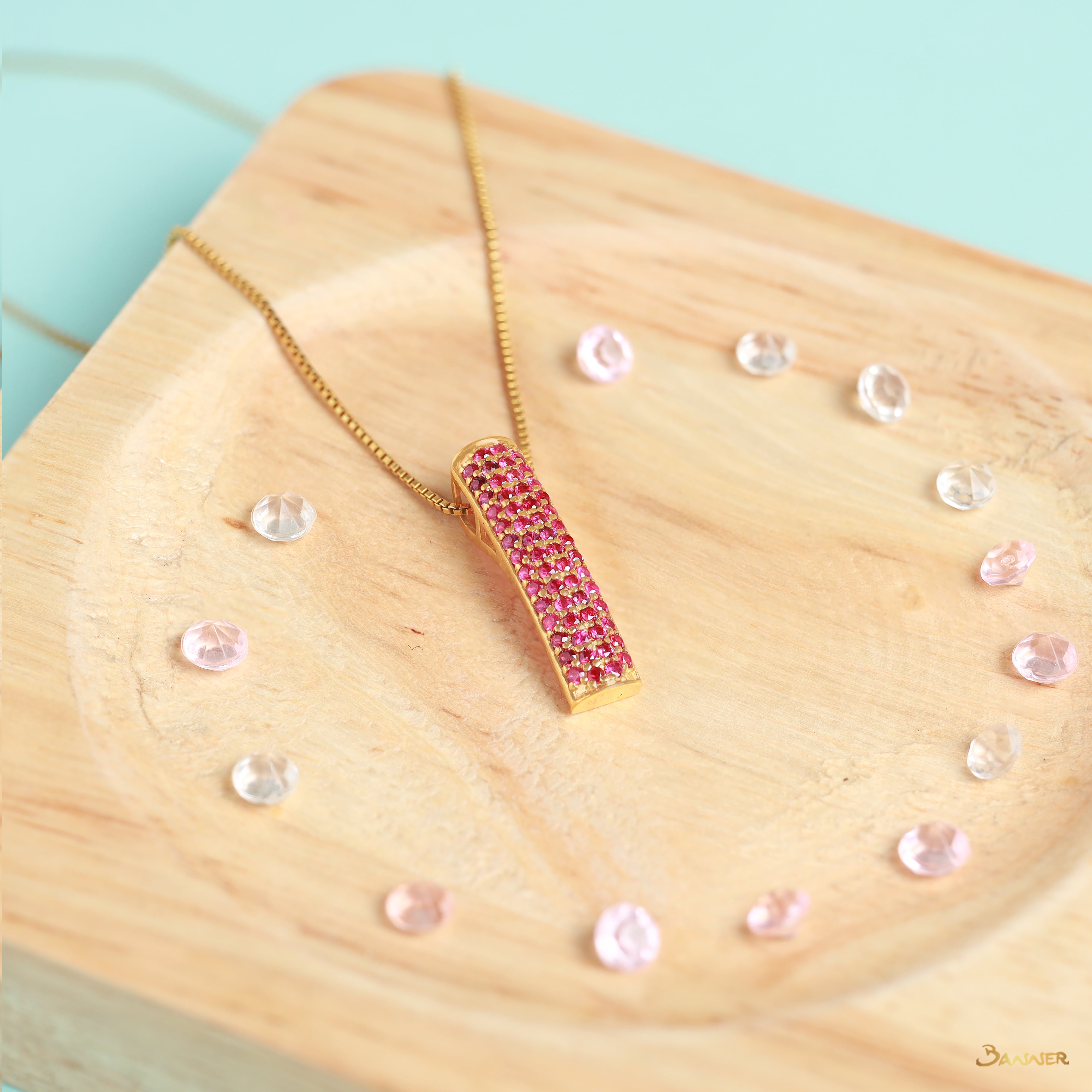 Ruby Pave Pendant