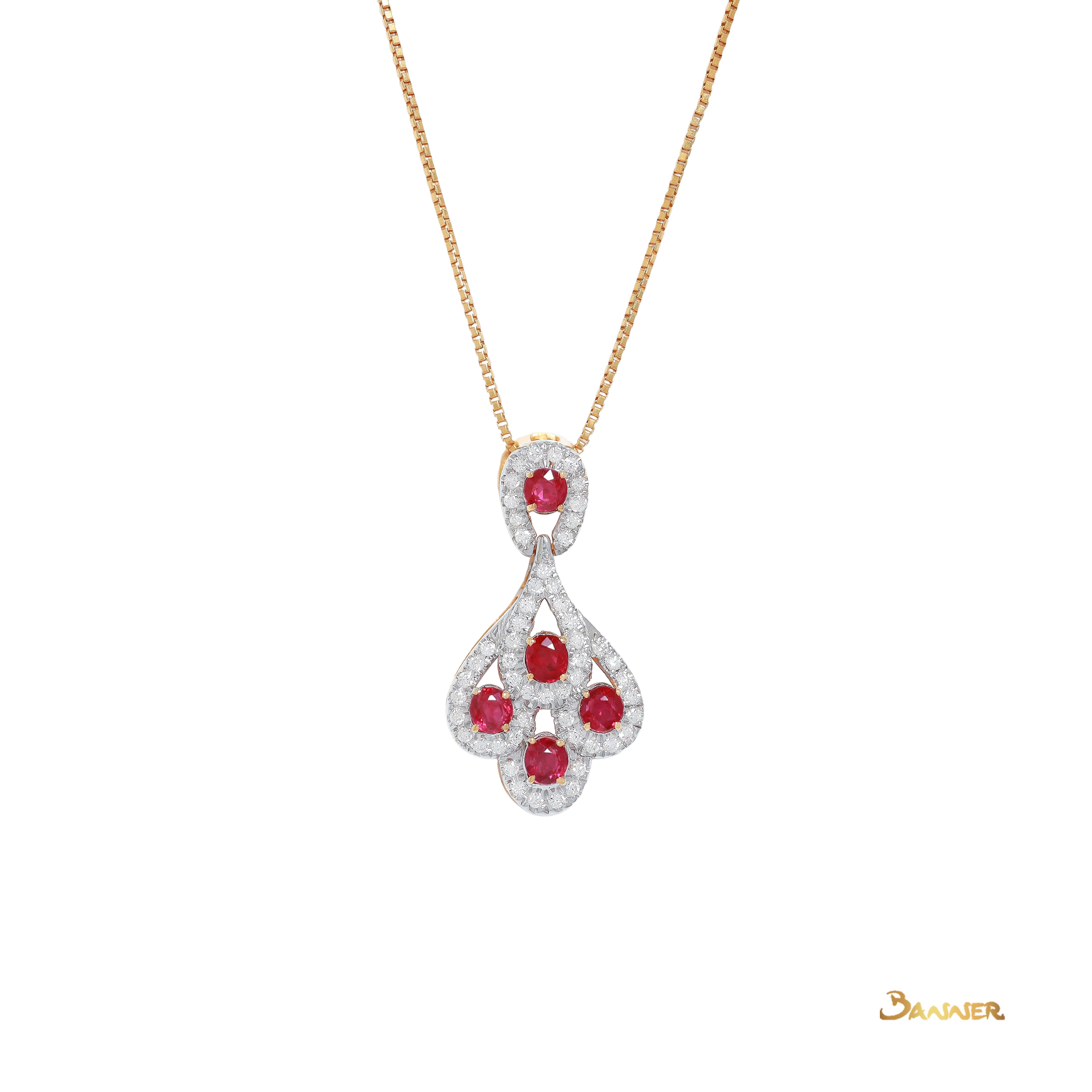 Ruby and Diamond Pride Pendant