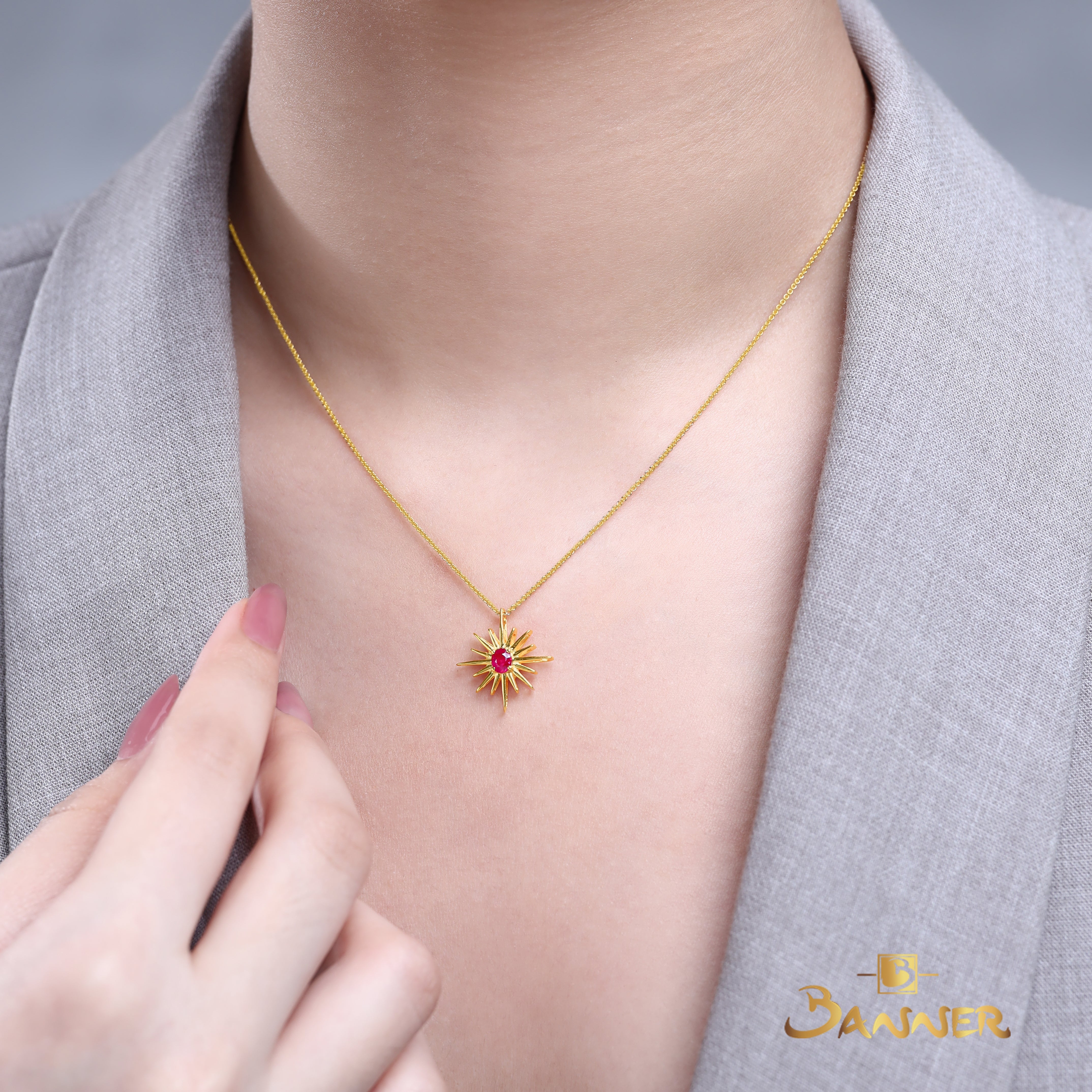 Ruby Nova Pendant