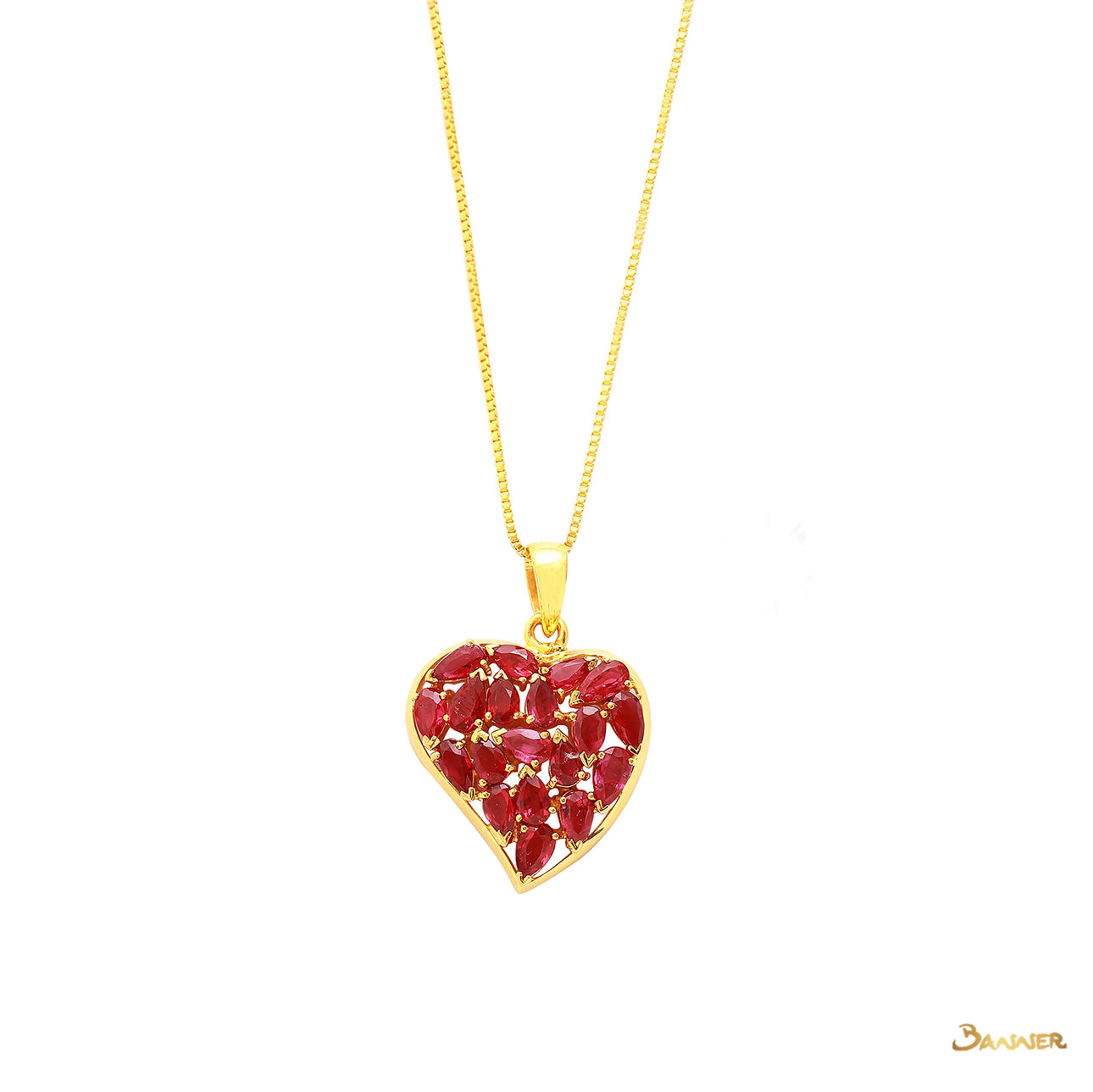 Ruby Heart Pendant