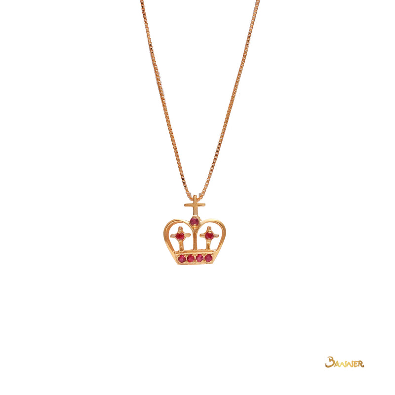 Ruby Crown Pendant