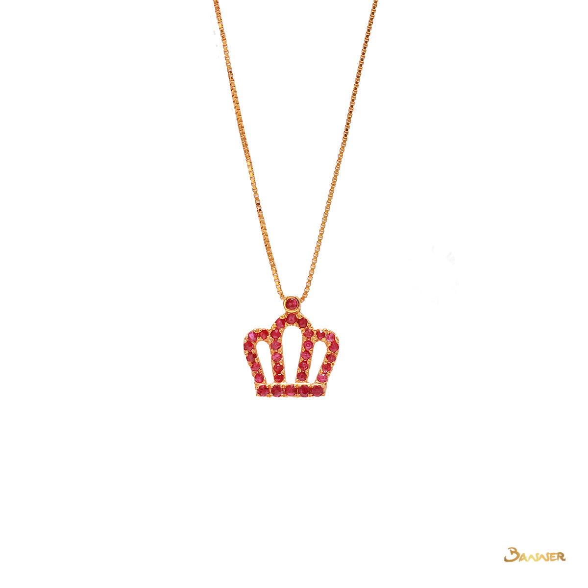 Ruby Crown Pendant