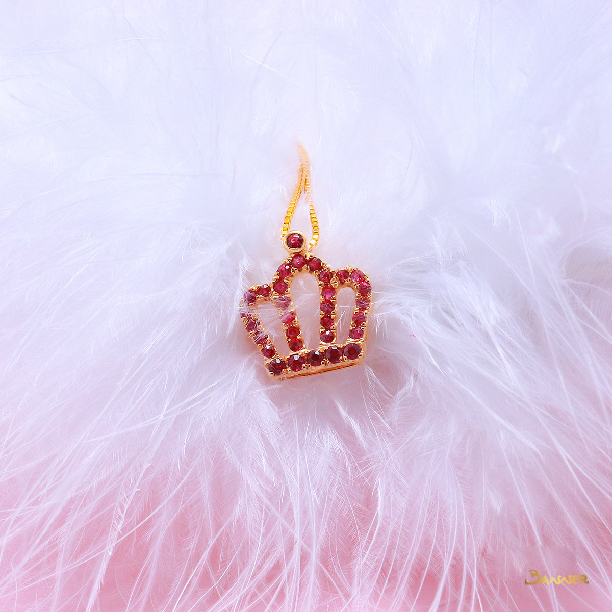 Ruby Crown Pendant