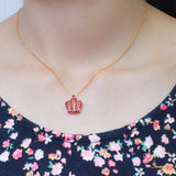 Ruby Crown Pendant