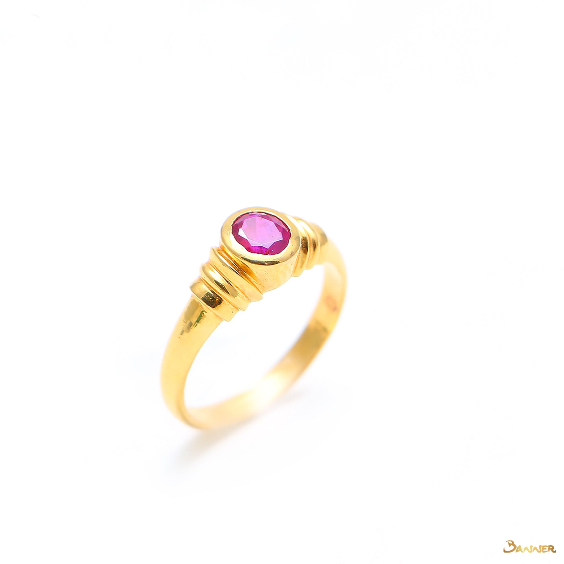 Ruby Solitaire Ring