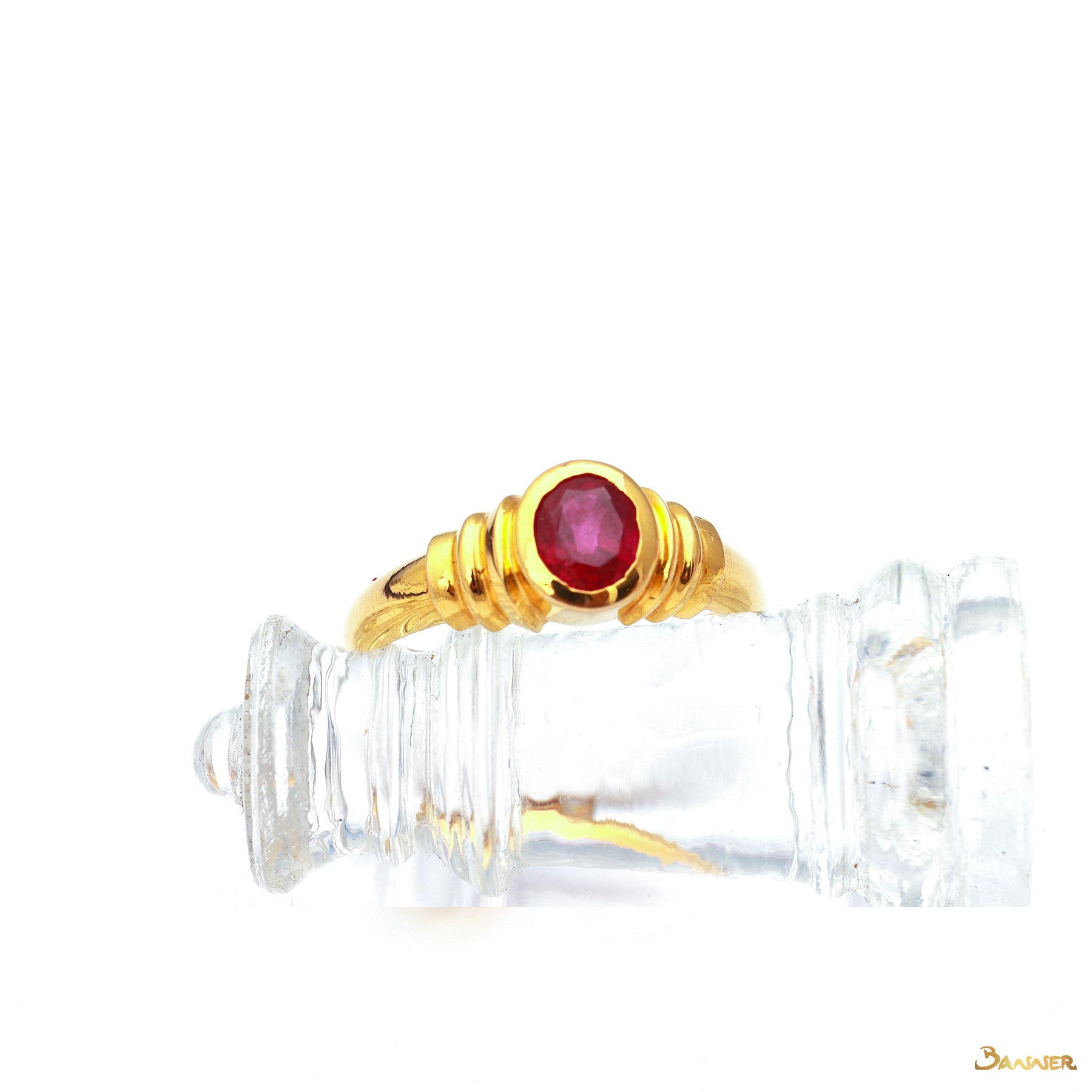 Ruby Solitaire Ring