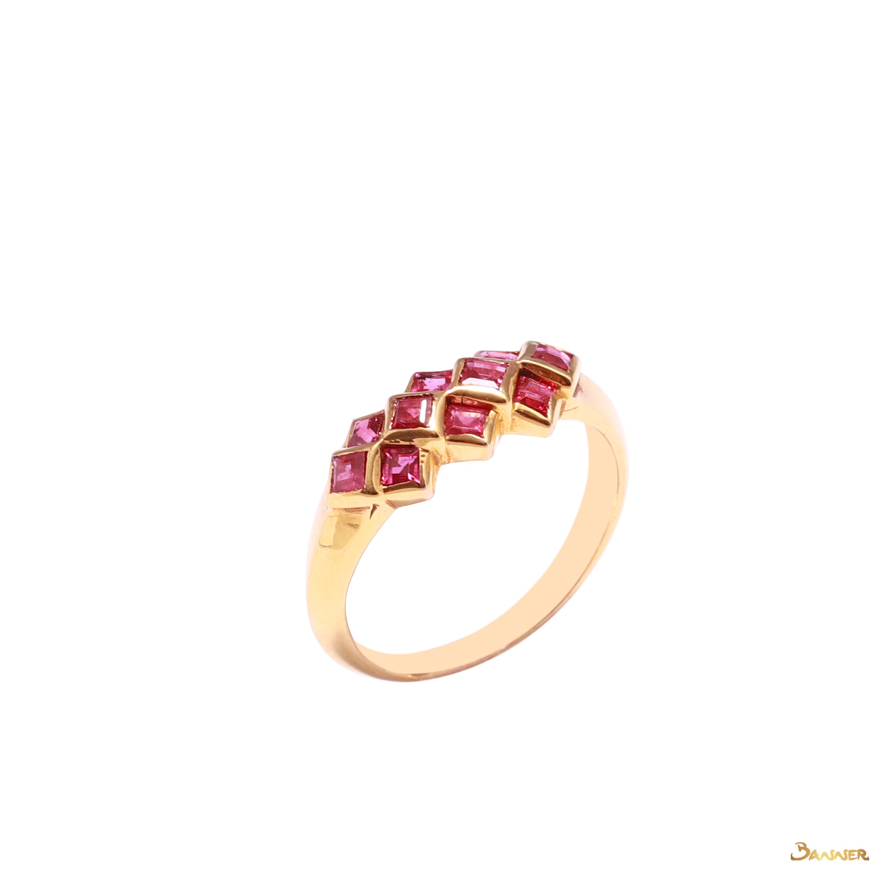 Emerald-cut Ruby Vintage Ring