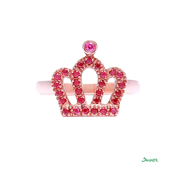Ruby Crown Ring