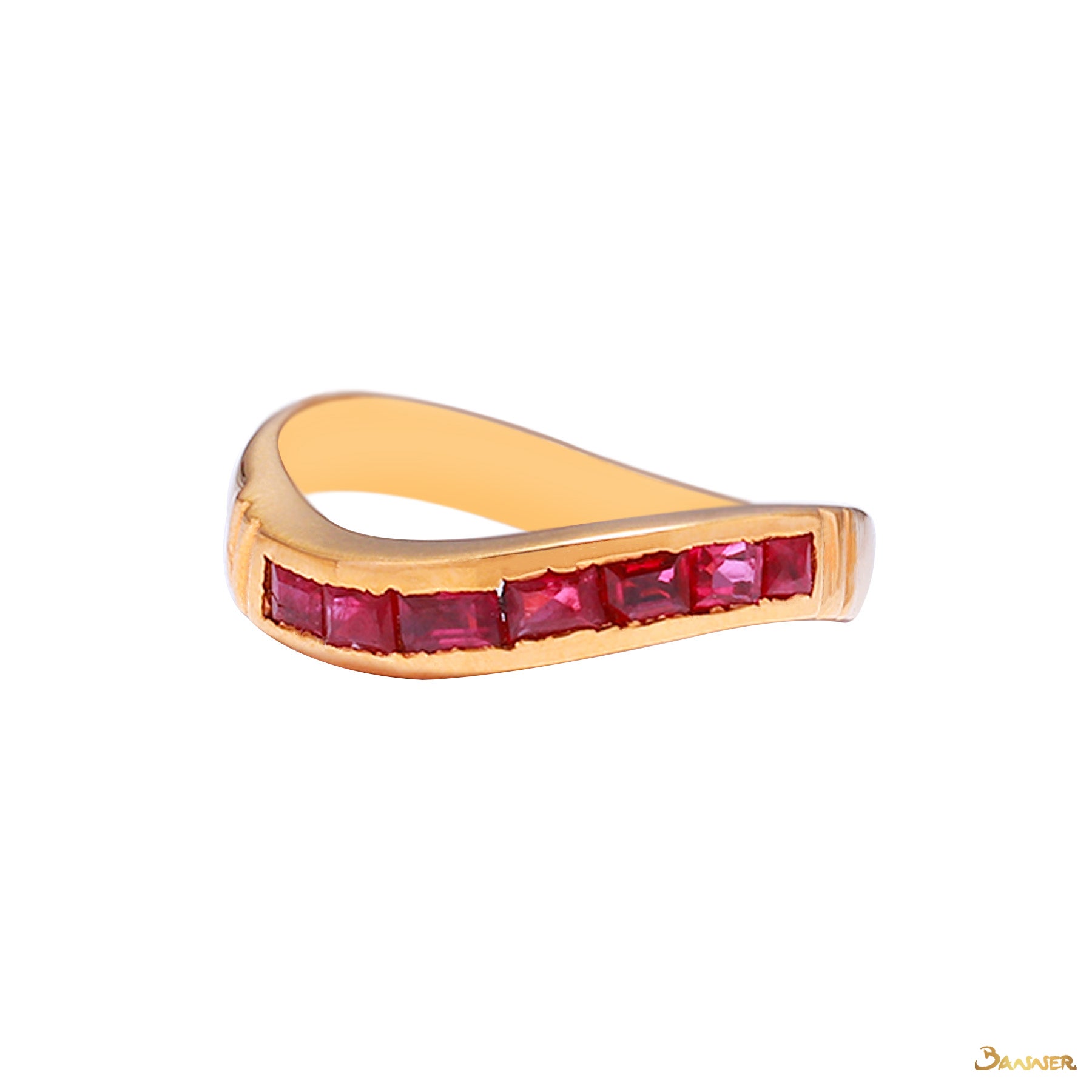 Ruby Emerald-cut Ring