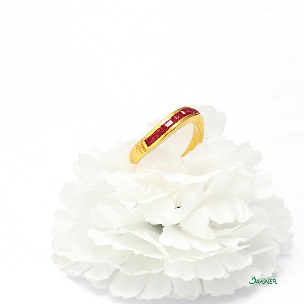 Ruby Emerald-cut Ring