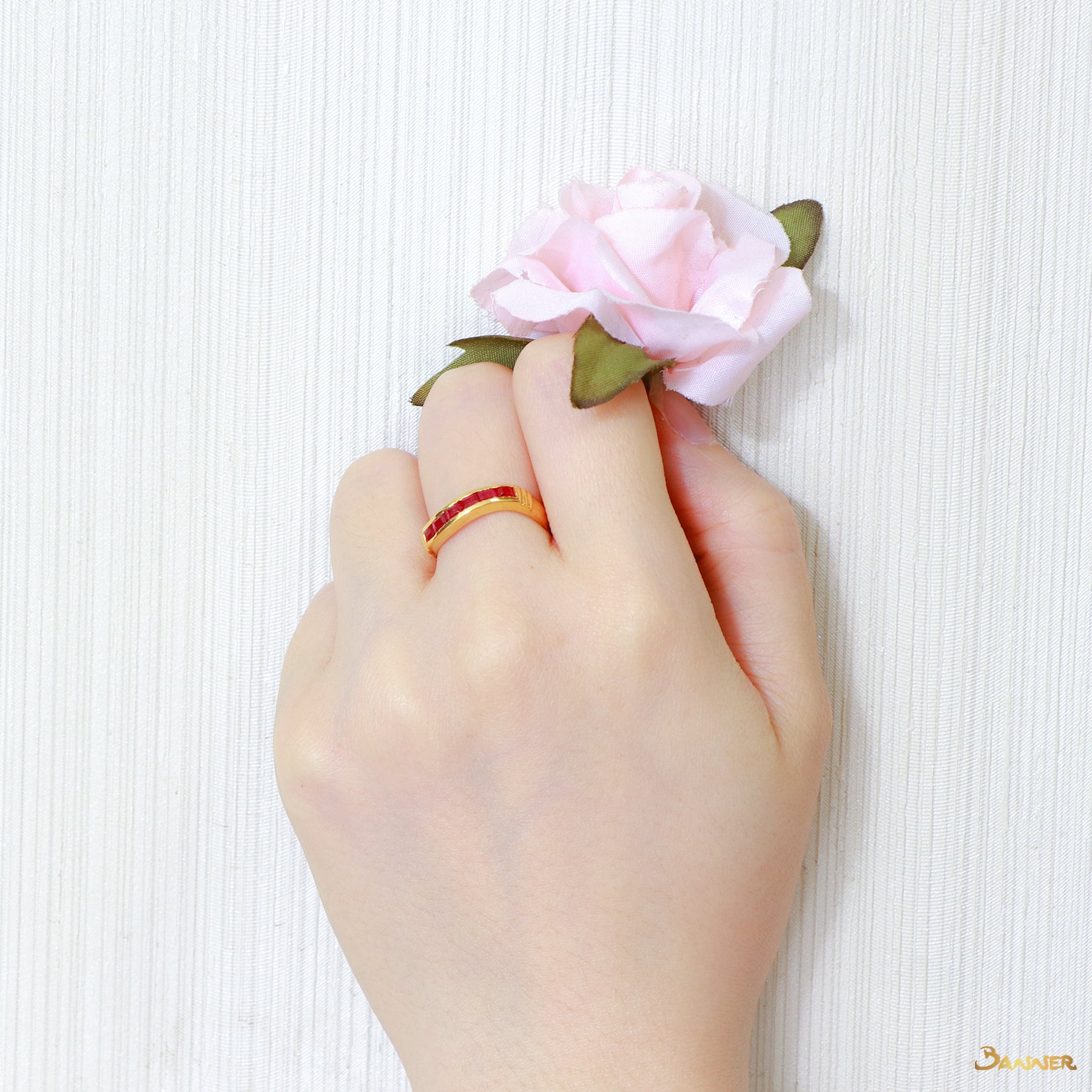 Ruby Emerald-cut Ring