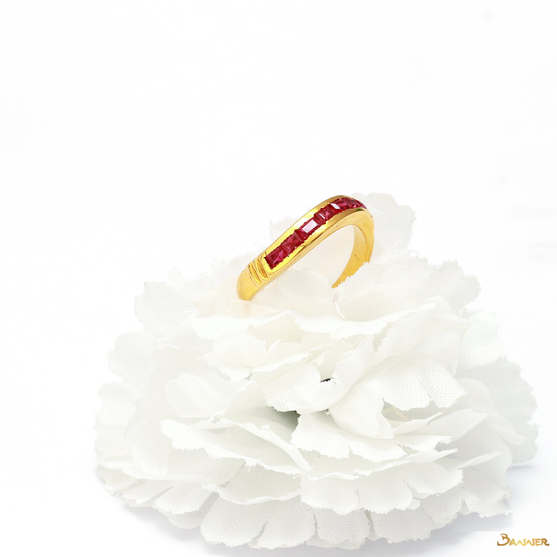 Ruby Emerald-cut Ring