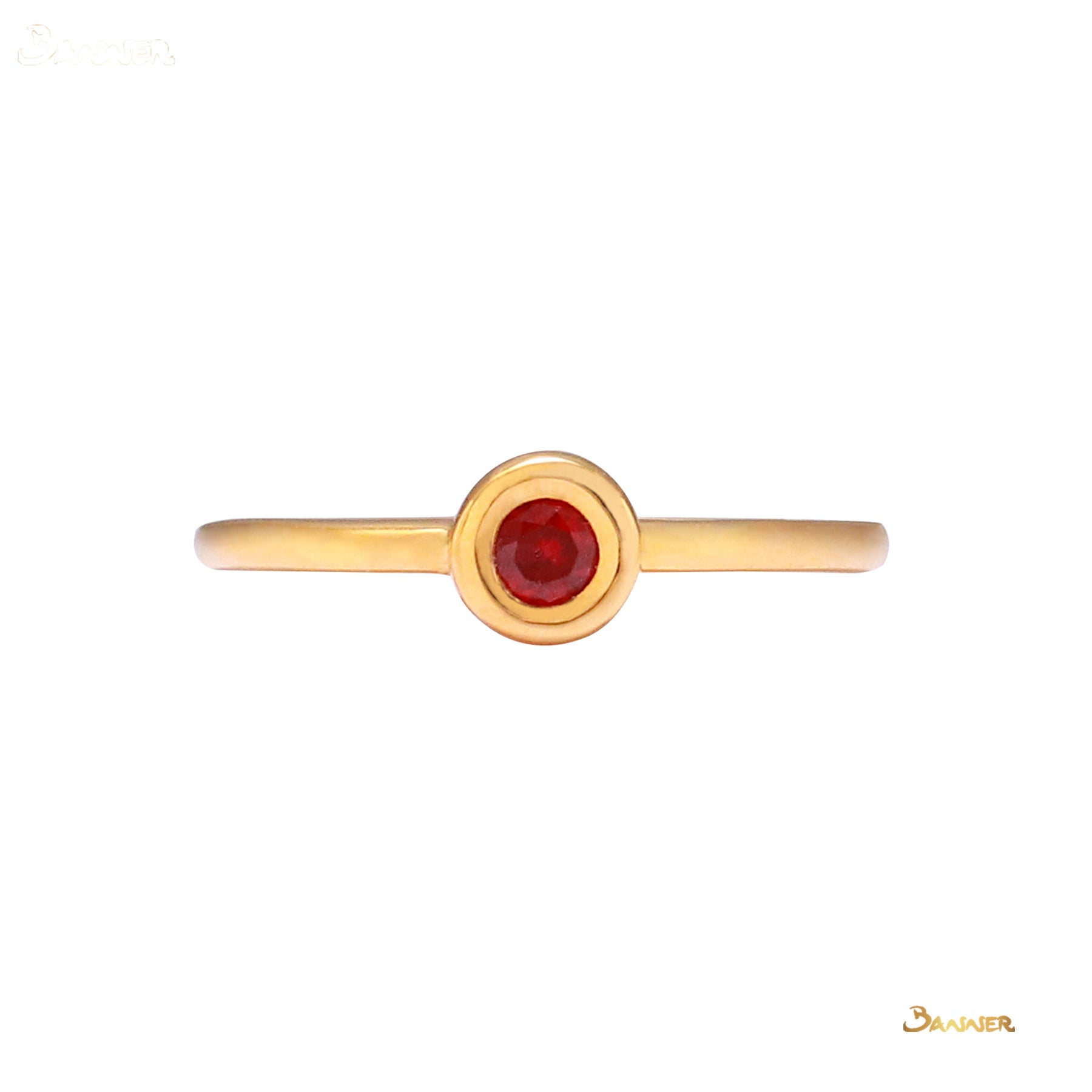 Ruby Solitaire Ring