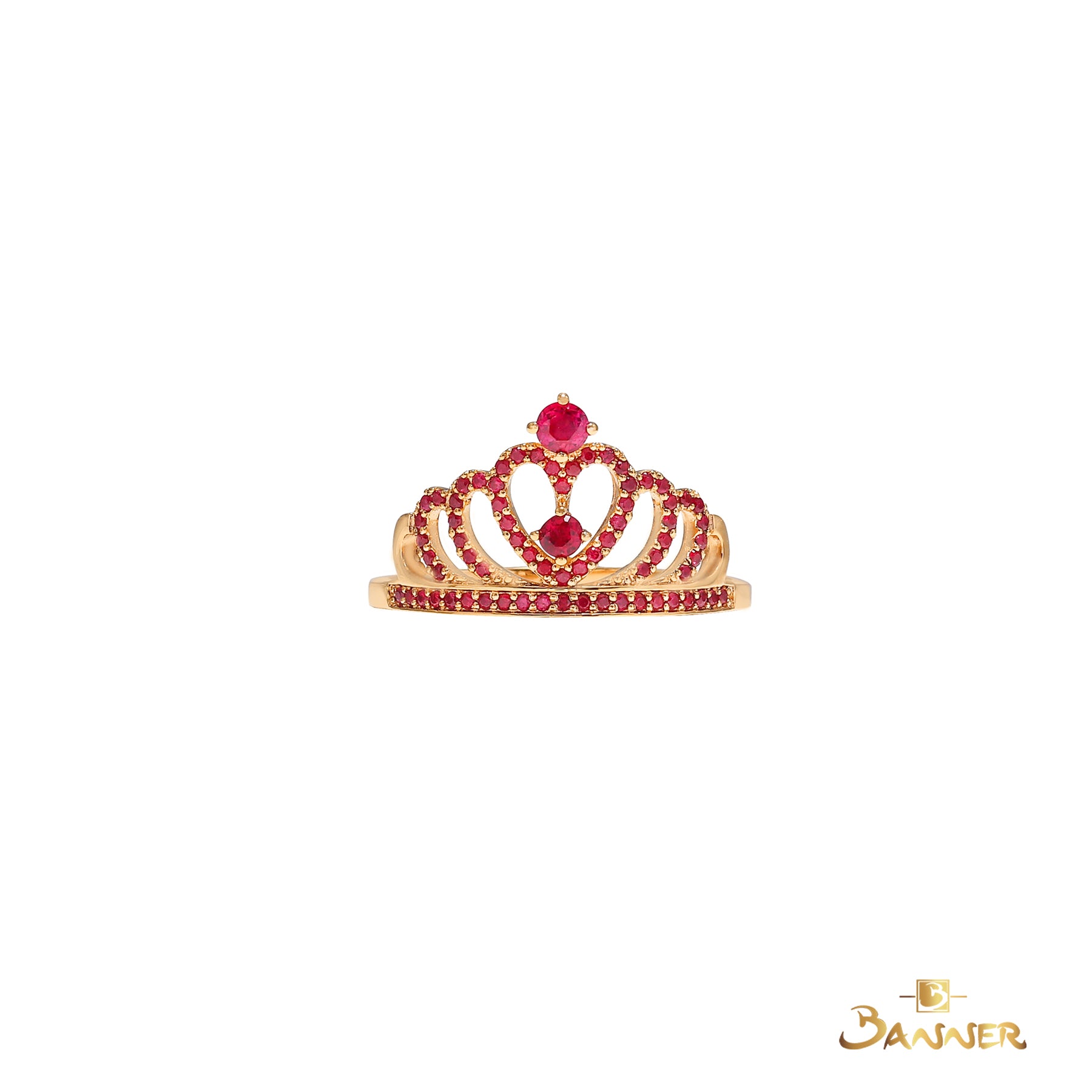 Ruby Crown Ring