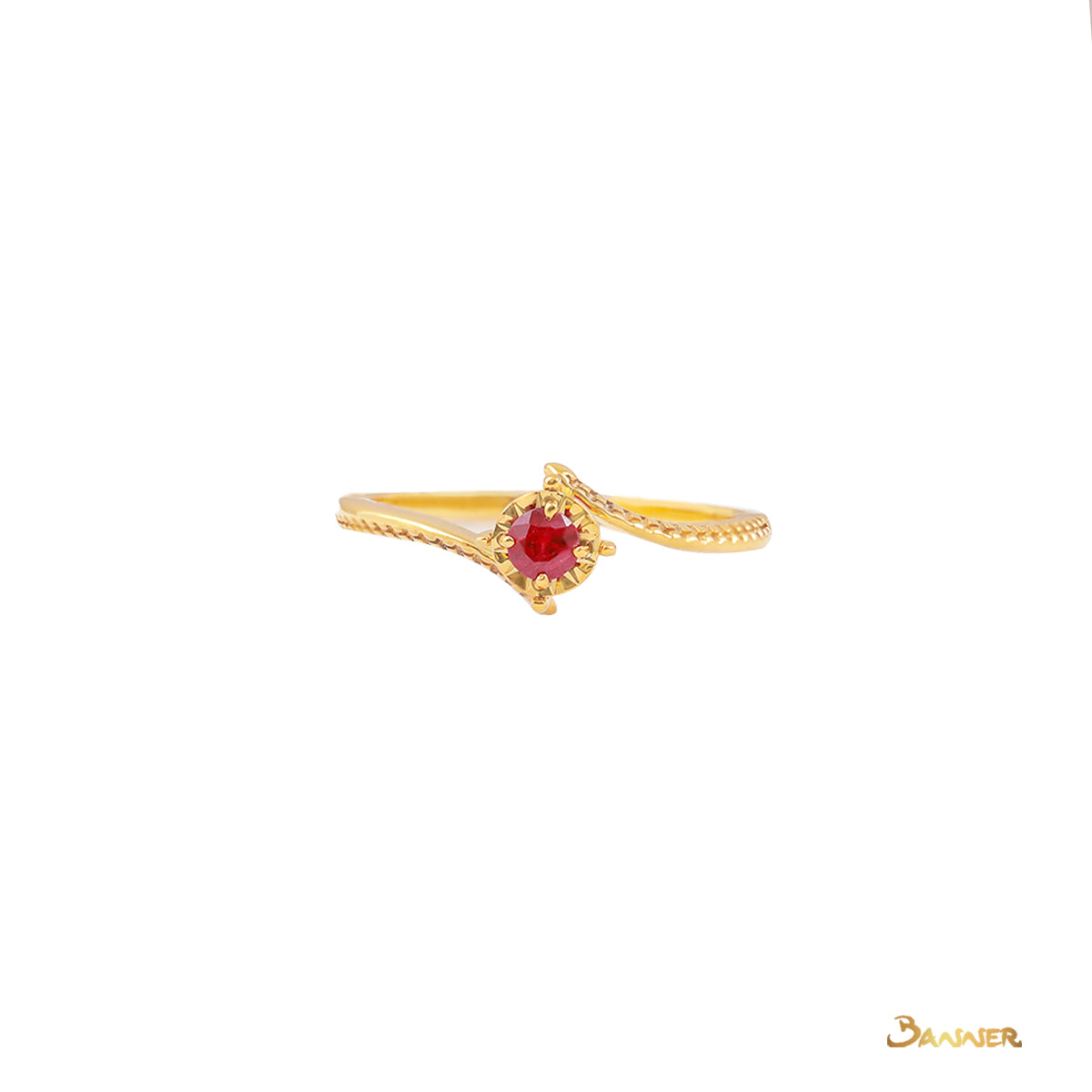 Ruby Solitaire Ring