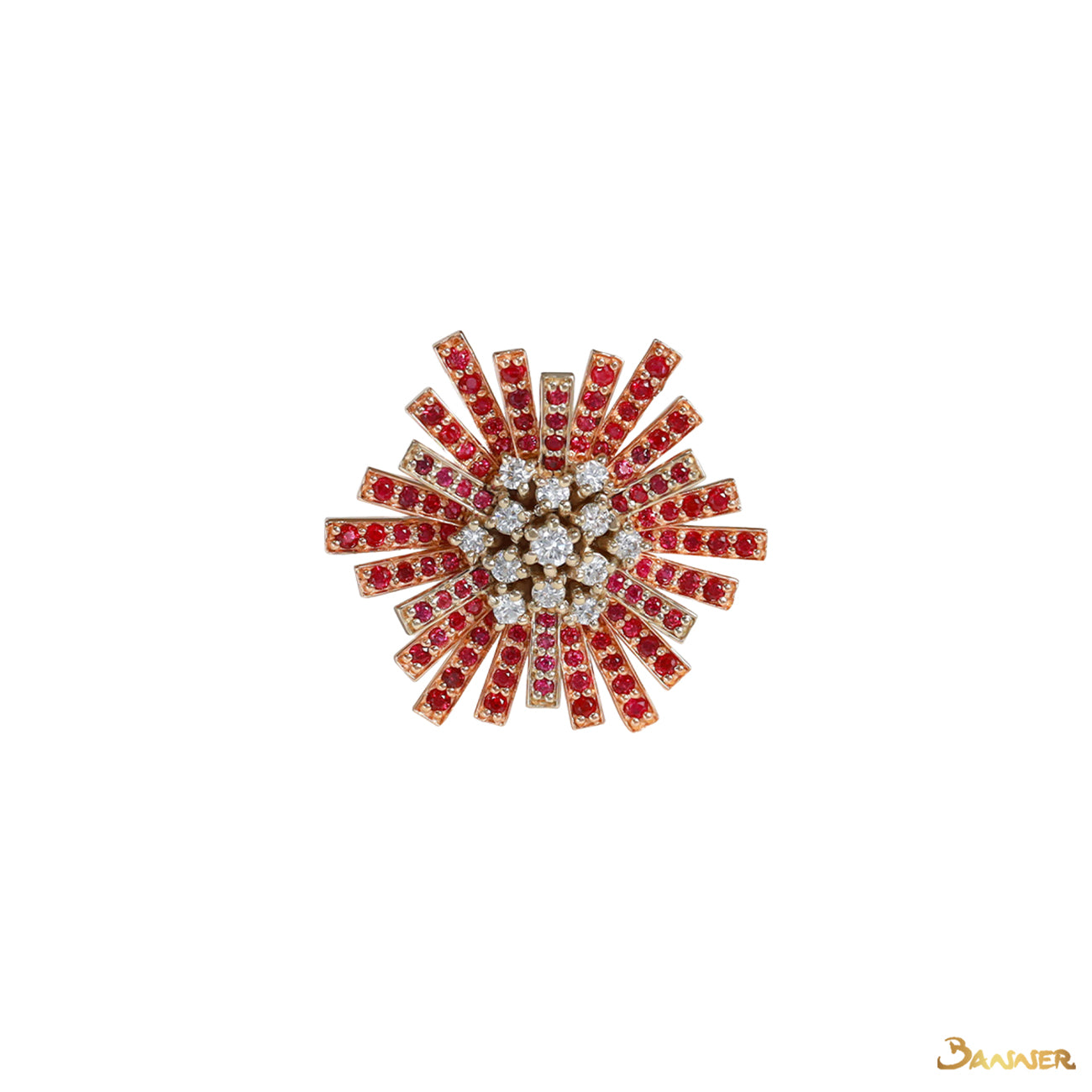 Ruby and Diamond Radiance Ring