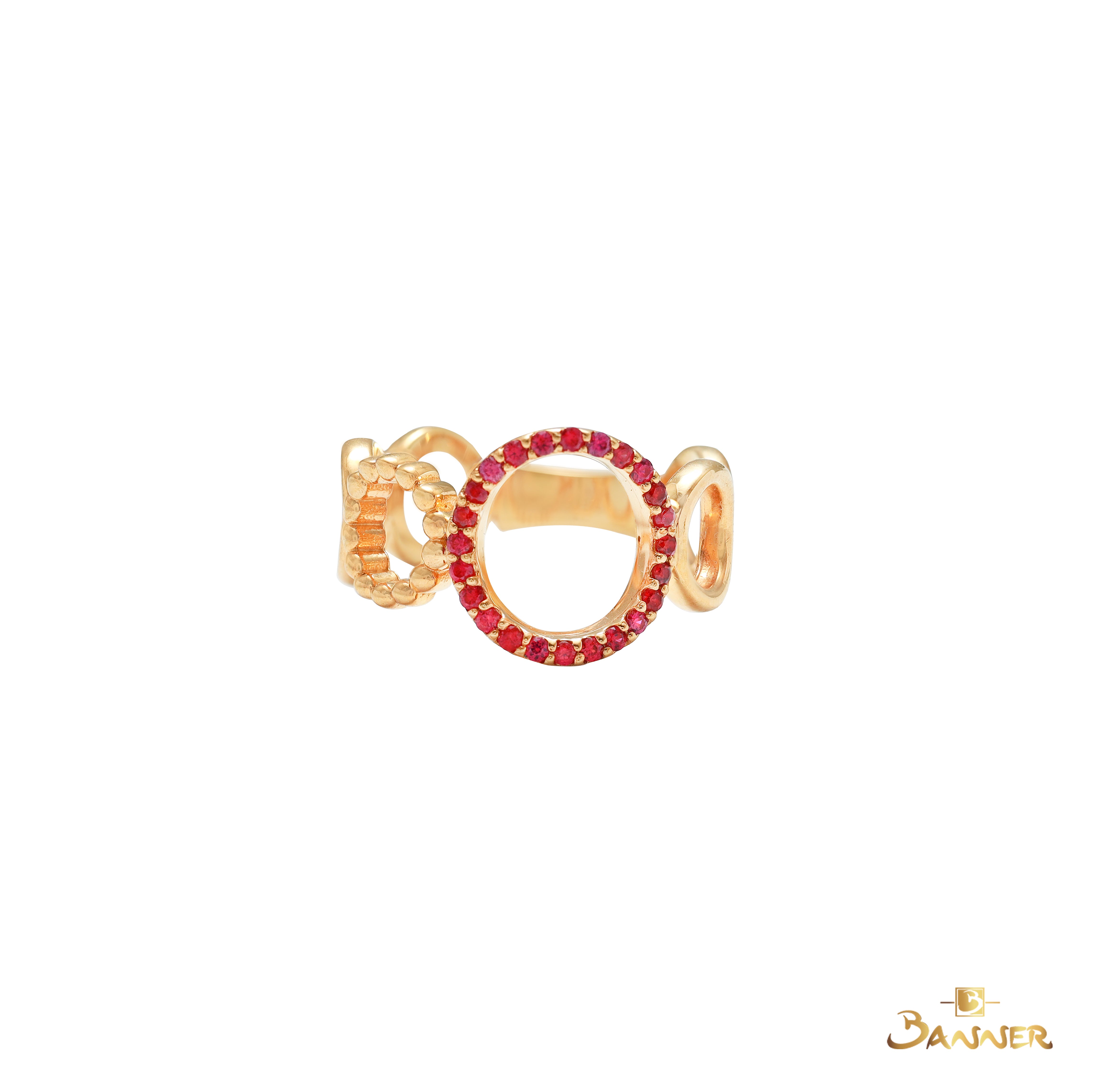 Ruby Cuban Ring
